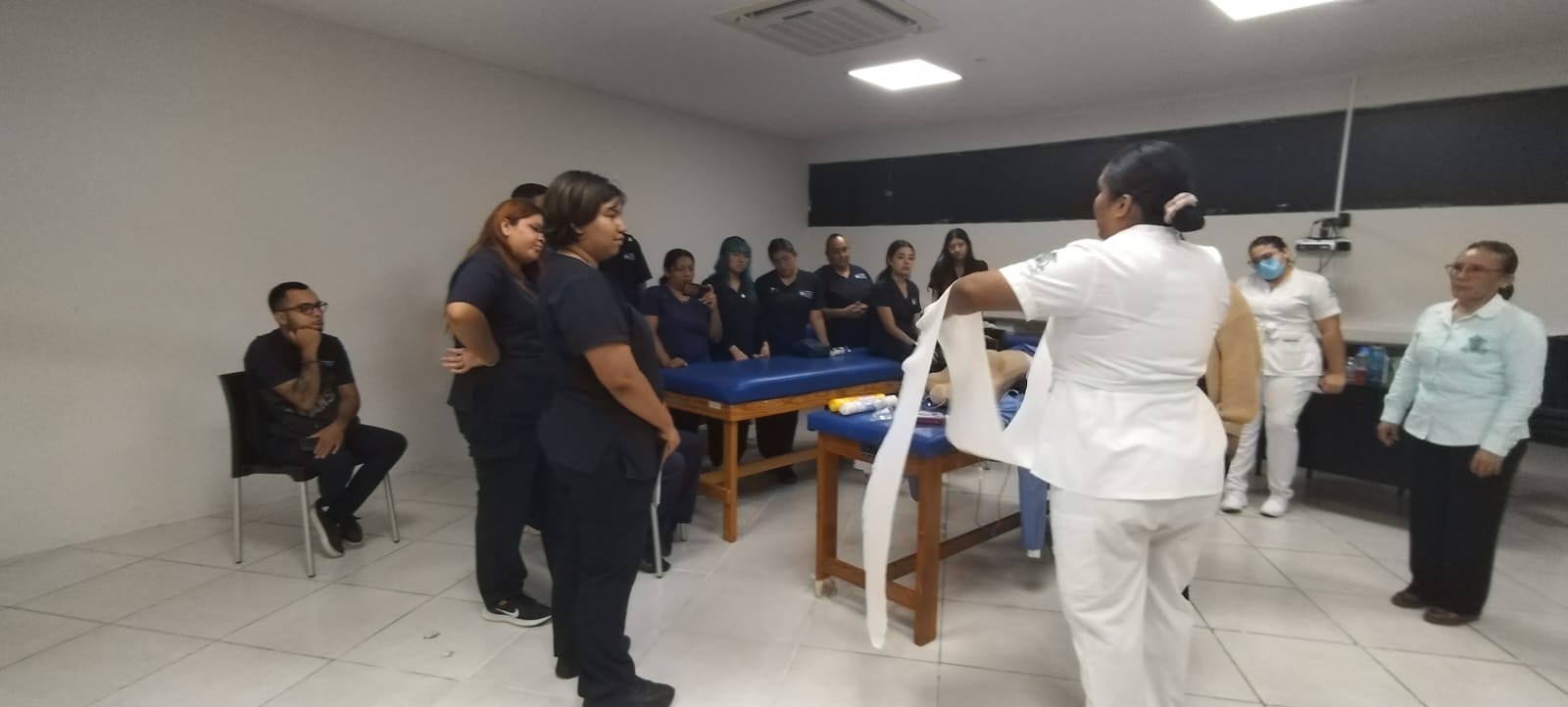 Taller de cuidados postquirúrgicos, vendaje